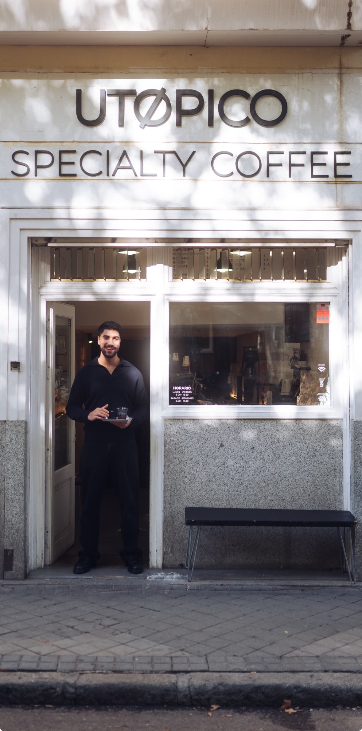 UTOPICO coffee bar — Juan Bravo 27, Madrid