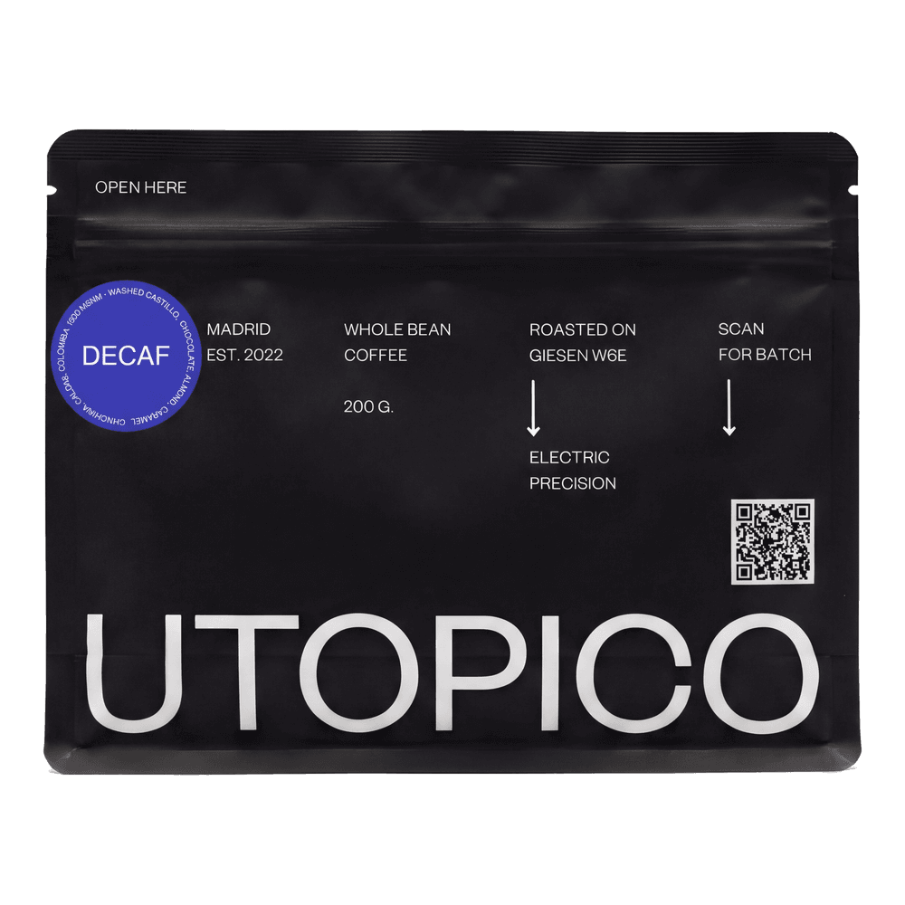 Colombia Decaf 200g bag — product photograph